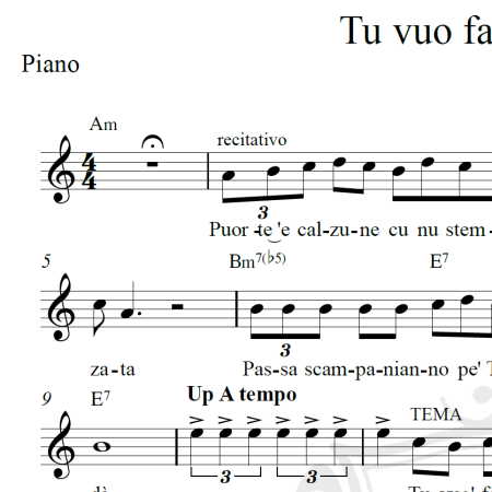 Tu vuo fa l'americano - Danny Brillant - Piano/Vocal