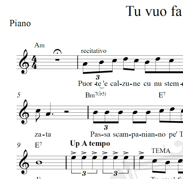 Tu vuo fa l'americano - Danny Brillant - Piano/Vocal