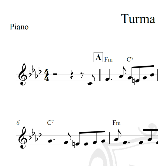 Turma do Funil - Piano