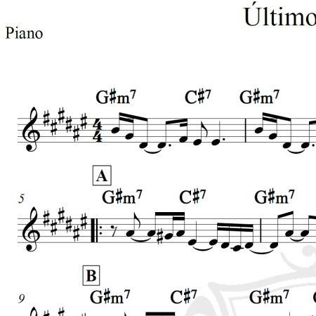 Último romance - Los Hermanos - Piano