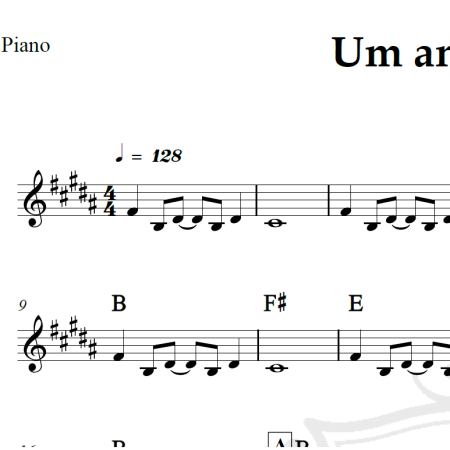 Um anjo do céu - Maskavo - Piano/Vocal