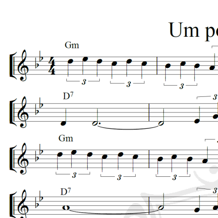 Um po di luna - Piano