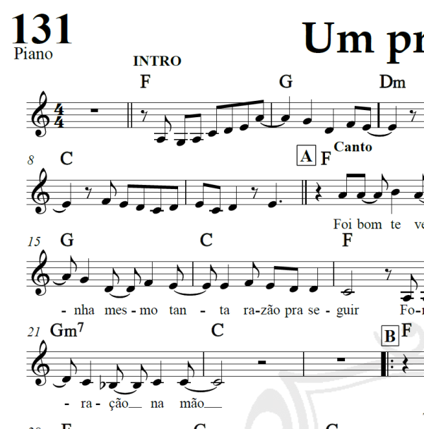 Um pro outro - Lulu Santos - Piano/Vocal