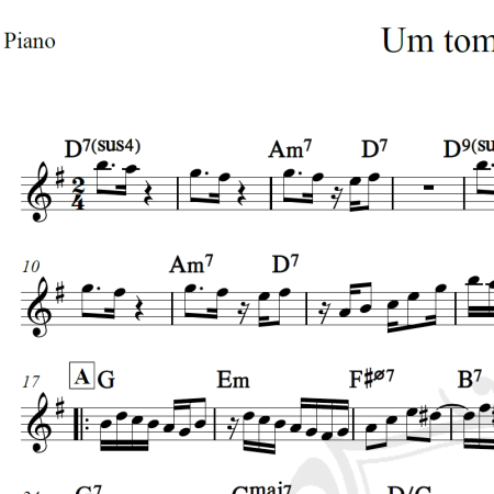 Um tom pra Jobim - Sivuca - Piano