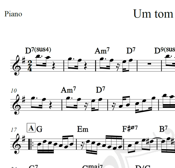 Um tom pra Jobim - Sivuca - Piano