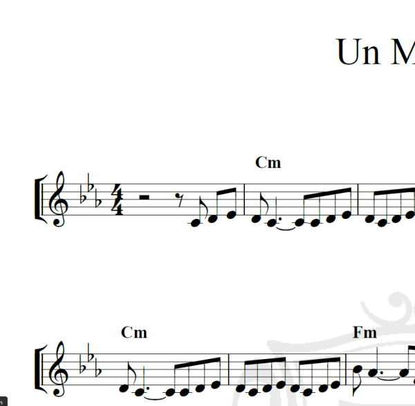 Un Milagro - Piano