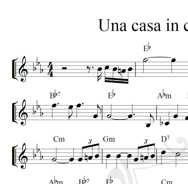 Una casa in cima al mondo - Piano