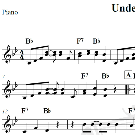 Under the sea - Piano