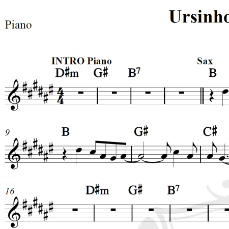 Ursinho Blau Blau - Absyntho - Cifra
