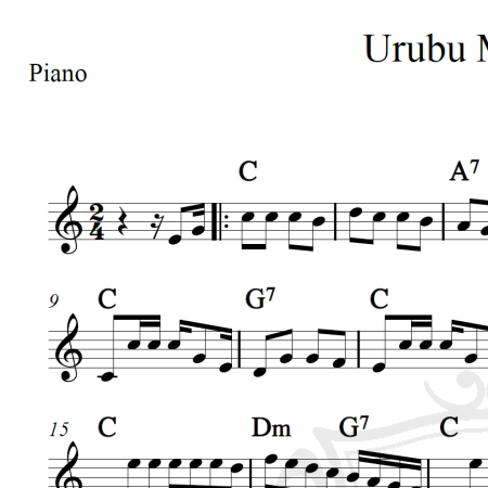 Urubu Malandro - Piano