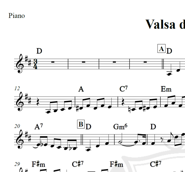 Valsa das flores - Tchaikovsky - Piano