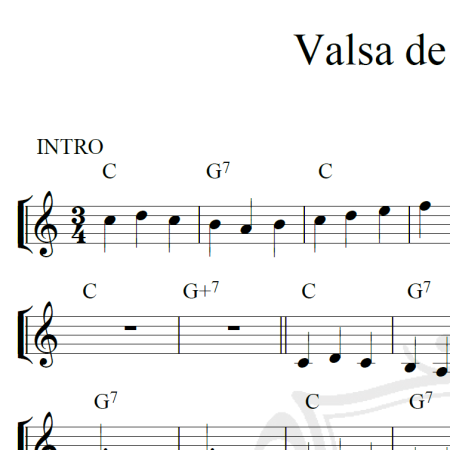 Valsa de uma cidade - Piano