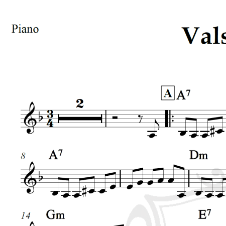 Valsinha - Chico Buarque - Piano