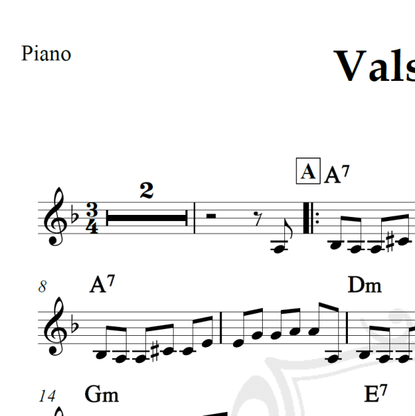Valsinha - Chico Buarque - Piano