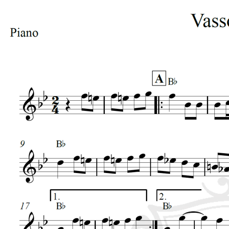 Vassourinha - Piano