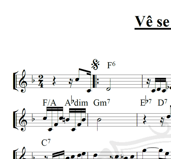 Vê se gostas - Piano