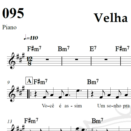 Velha Infância - Tribalistas - Piano/Vocal