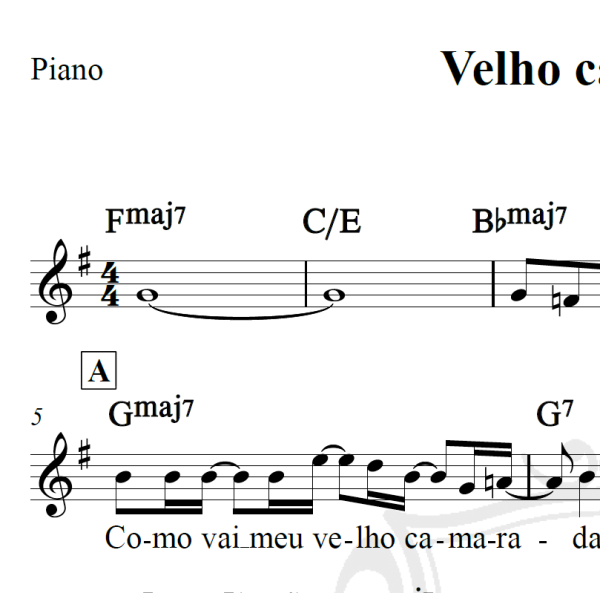 Velho camarada - Tim Maia - Piano/Vocal
