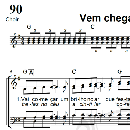 Vem chegando o Natal (Santa Claus is coming to town) - Arranjo Coral