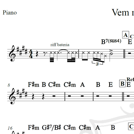 Vem meu amor - Ivete Sangalo - Cifra
