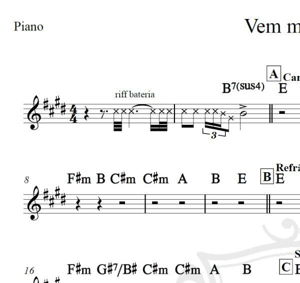 Vem meu amor - Ivete Sangalo - Cifra