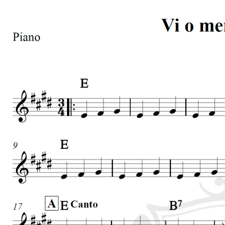 Vi o menino Jesus - Piano/Vocal
