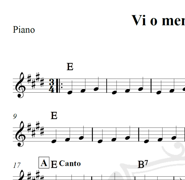 Vi o menino Jesus - Piano/Vocal