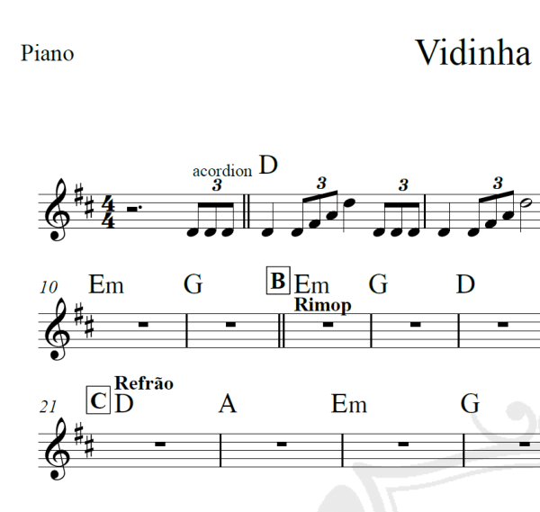 Vidinha de Balada - Henrique e Juliano - Cifra