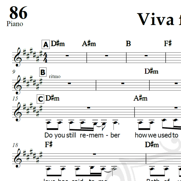 Viva forever - Spice Girls - Arranjo Coral