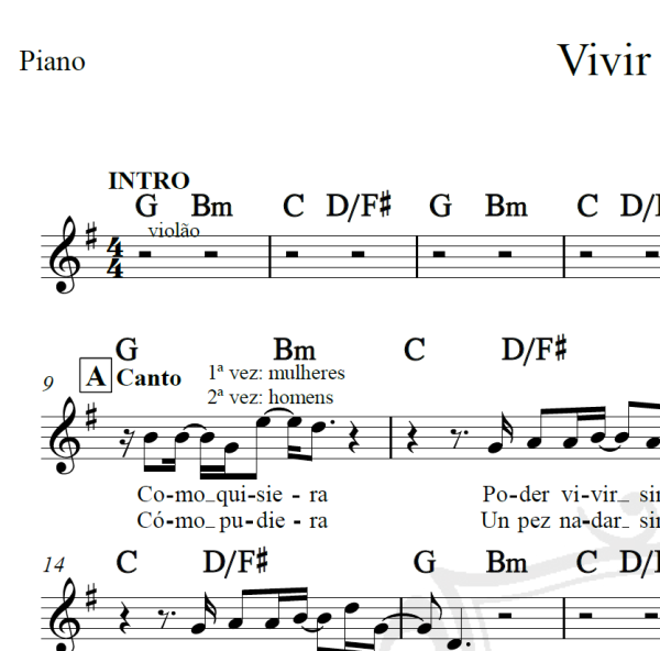 Vivir sin aire - Mana - Piano/Vocal