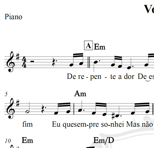 Você - Tim Maia - Piano/Vocal