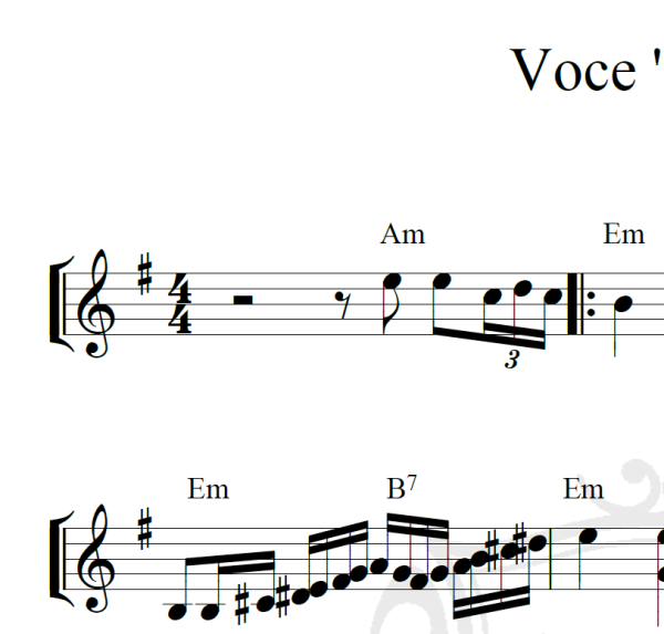 Voce 'e notte! - Piano