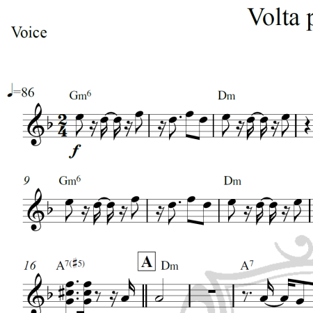 Volta por cima - Paulo Vanzolini - Piano/Vocal