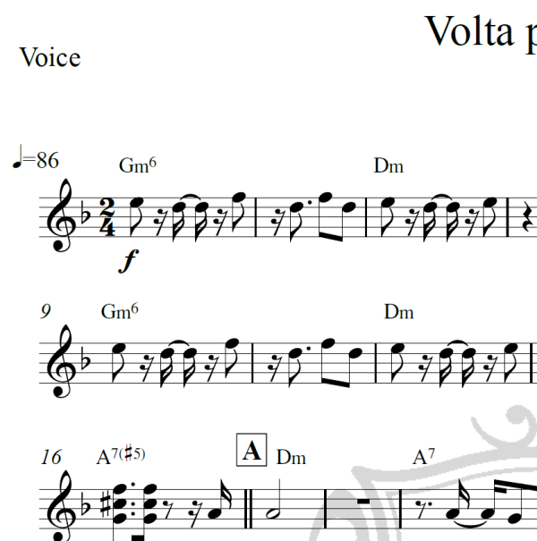 Volta por cima - Paulo Vanzolini - Piano/Vocal