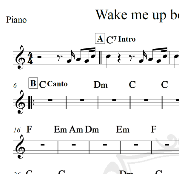 Wake me up before you go-go - Wham! - Cifra