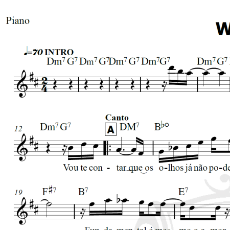 Wave - Tom Jobim - Piano/Vocal