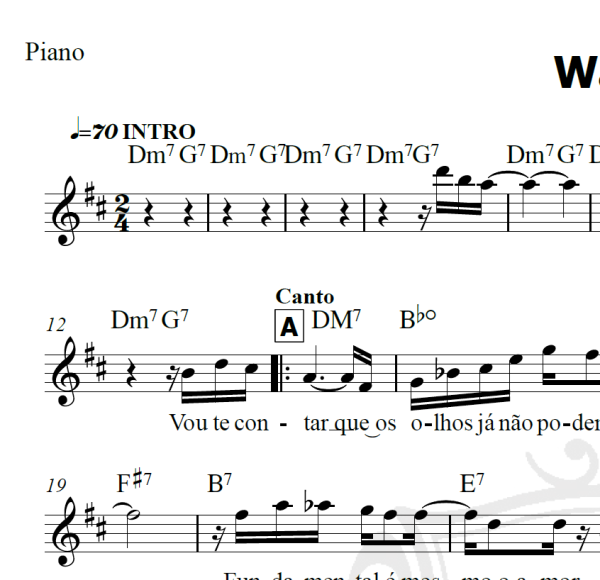 Wave - Tom Jobim - Piano/Vocal