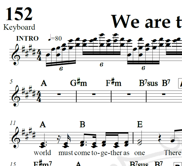 We are the world - Michael Jackson e Lionel Richie - Arranjo Coral