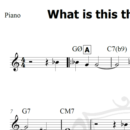 What is this thing called love - Piano