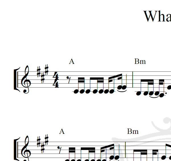 What's up? - 4 non blondies - Piano