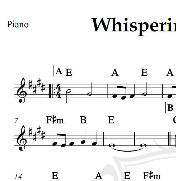 Whispering a prayer - Steve Vai - Piano