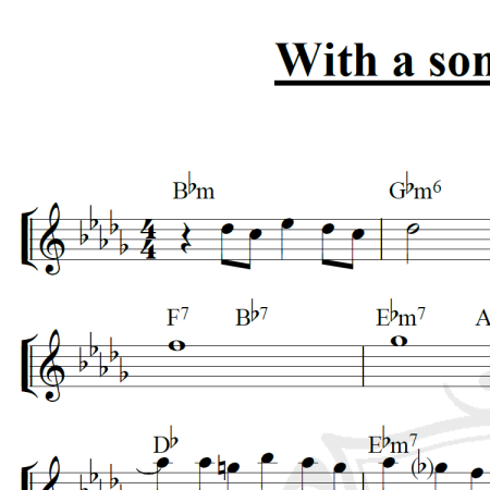 With a song in my heart - Piano
