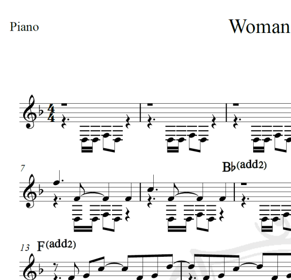 Woman in chains - Tears for fears - Piano