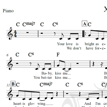X.O. - Beyonce - Piano/Vocal