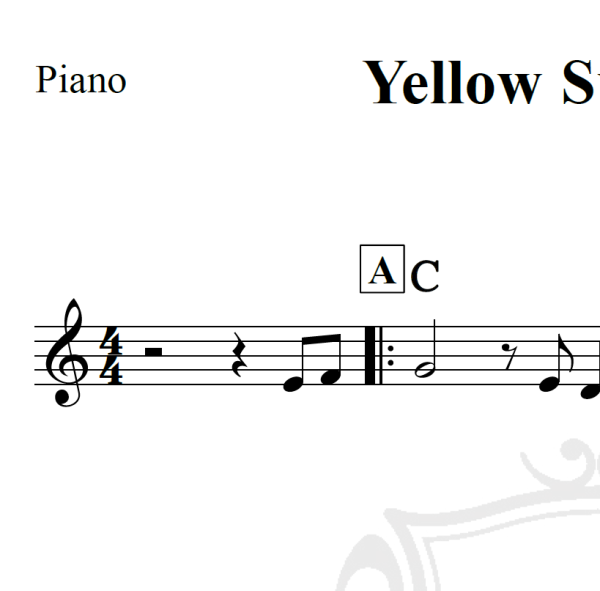 Yellow Submarine - The Beatles - Piano
