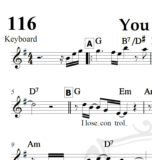 You and I - Scorpions - Piano/Vocal