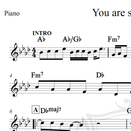 You are so beautiful - Joe Cocker - Piano