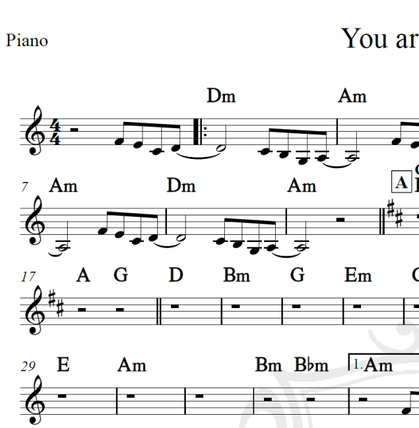 You are the one - A-ha - Cifra