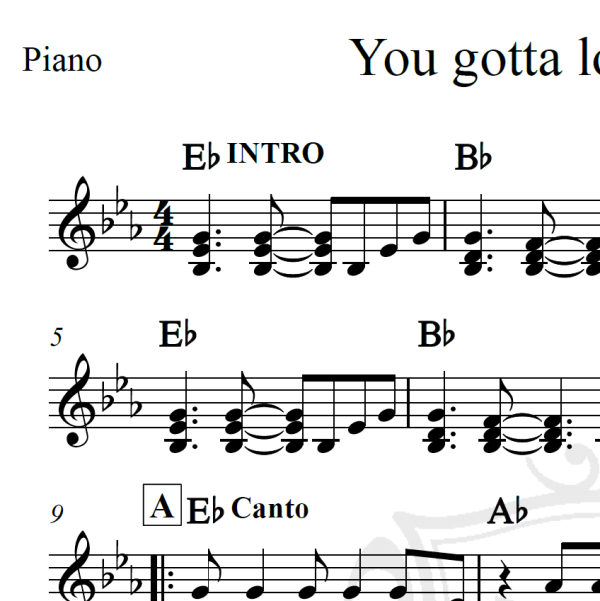 You gotta love someone - Elton John - Piano/Vocal