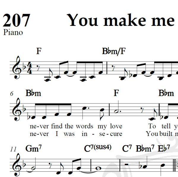 You make me feel brand new - Simple Red - Piano/Vocal